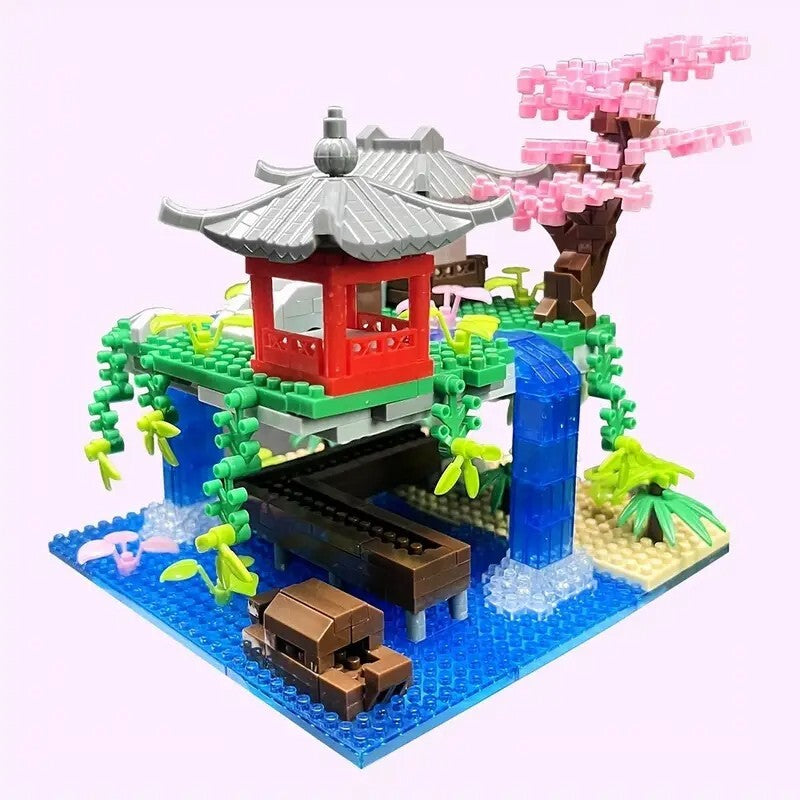 PEACH BLOSSOM POND Building Blocks Set  - 9500 pieces