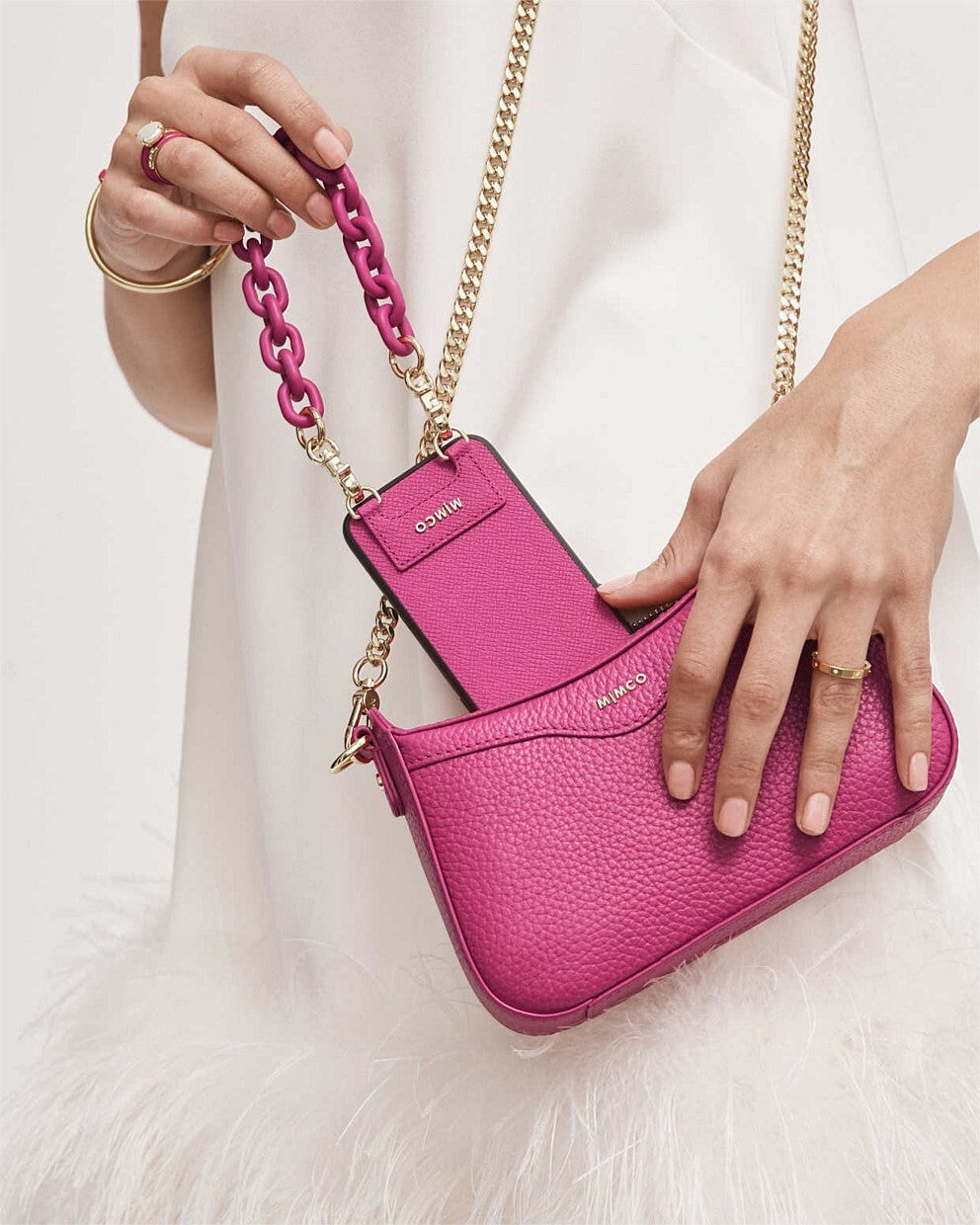 MIMCO MIM GRAB CASE FOR IPHONE 6-6S-7-8-SE - Pink - RRP  $129 - 100% Genuine