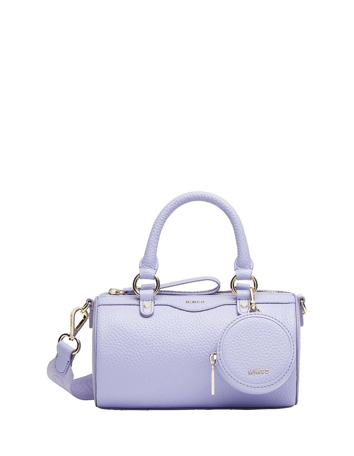 MIMCO Jett Cylinder Crossbody Bag - Lavender - RRP $349.00 - 100% Genuine