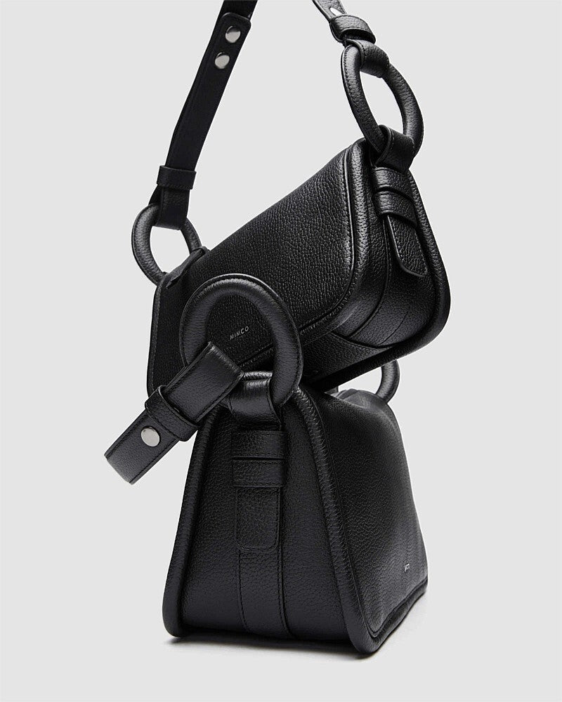 MIMCO Contort Large Shoulder Bag - Black - RRP $450.00 - 100% Genuine