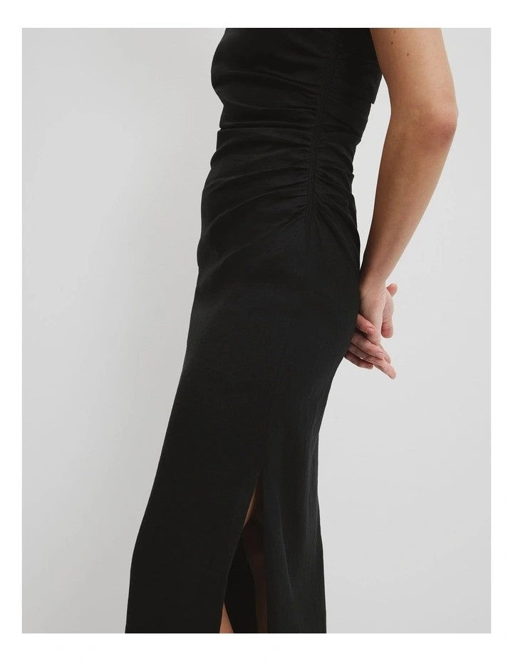 COUNTRY ROAD Organically Grown Linen Asymmetric Dress -size 8 & 14 -RRP  $229.00