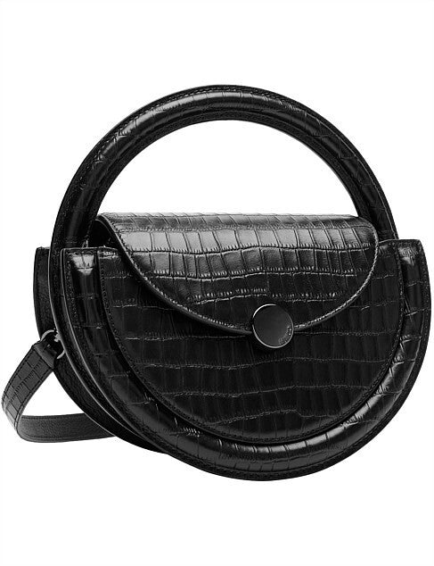 MIMCO Mod Circle Crossbody Bag - Black - RRP $499.00 - 100% Genuine