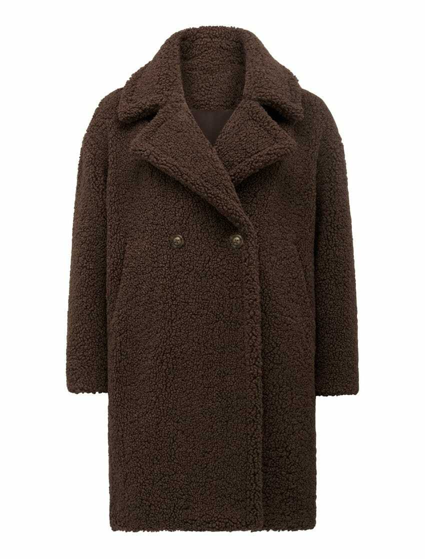 FOREVER NEW Bella Petite Borg Teddy Coat - sizes 12 & 14 - RRP $169.99