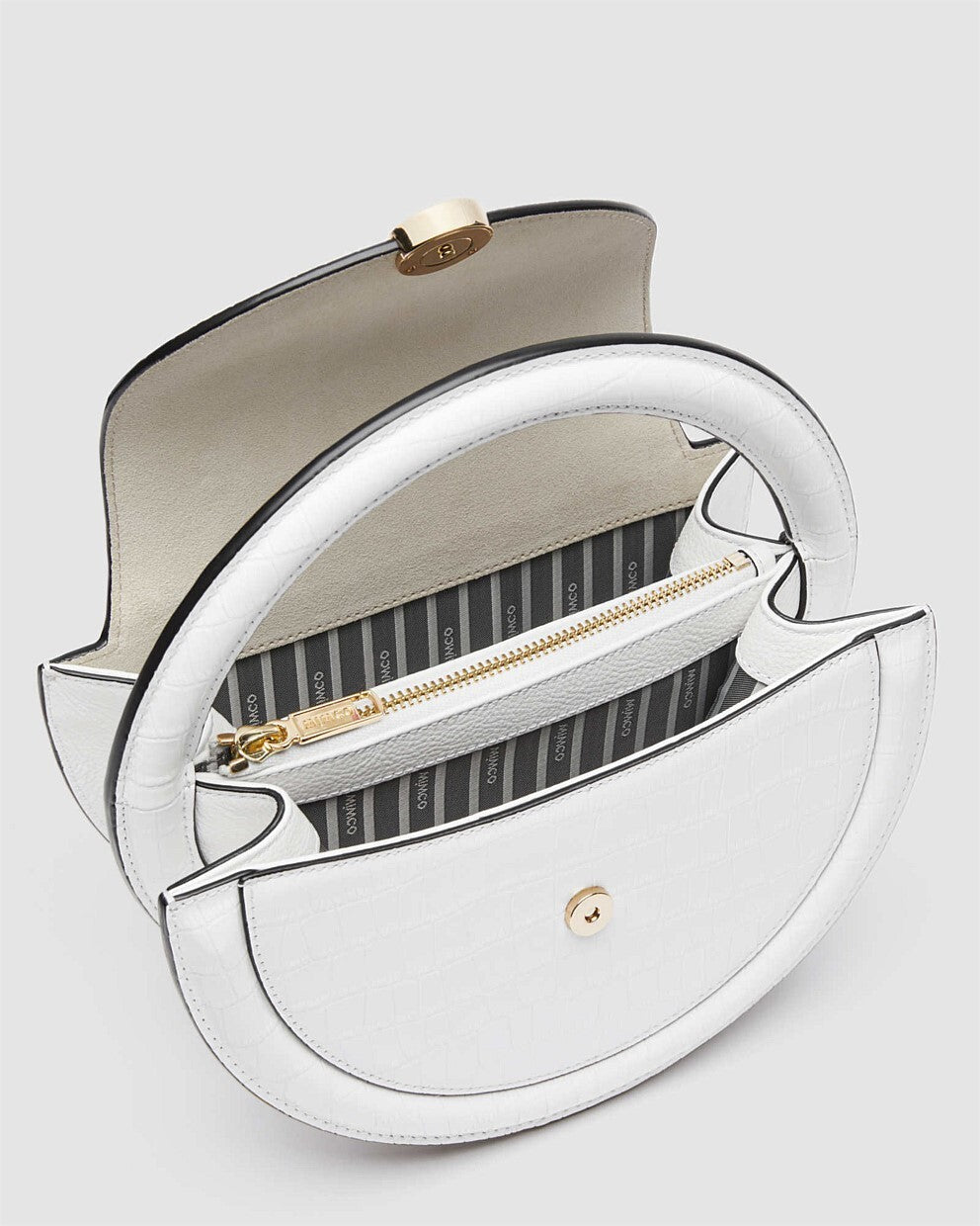 MIMCO Mod Circle Crossbody Bag - White - RRP $499.00 - 100% Genuine