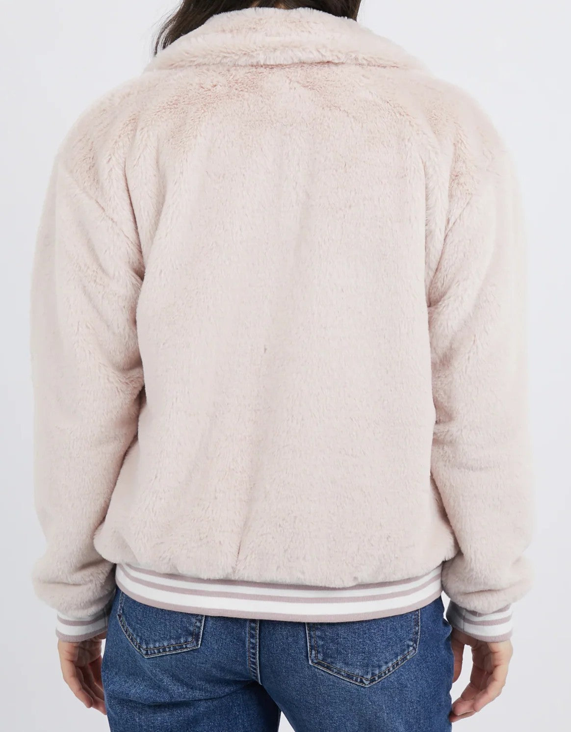 FOXWOOD Nora Bomber Jacket - Soft Pink - sizes Small/Medium/Large - RRP  $149.95