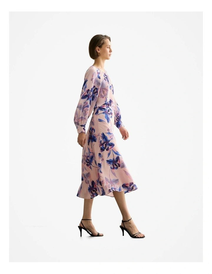 COUNTRY ROAD Trenery Silk Floral  Midi Skirt - sizes 10/12/14 - RRP $299