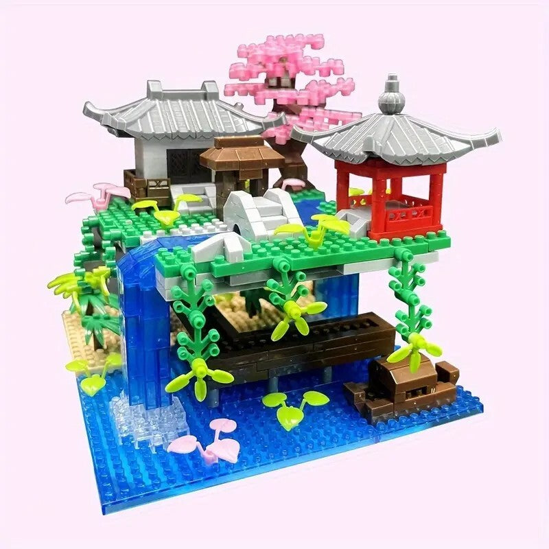 PEACH BLOSSOM POND Building Blocks Set  - 9500 pieces