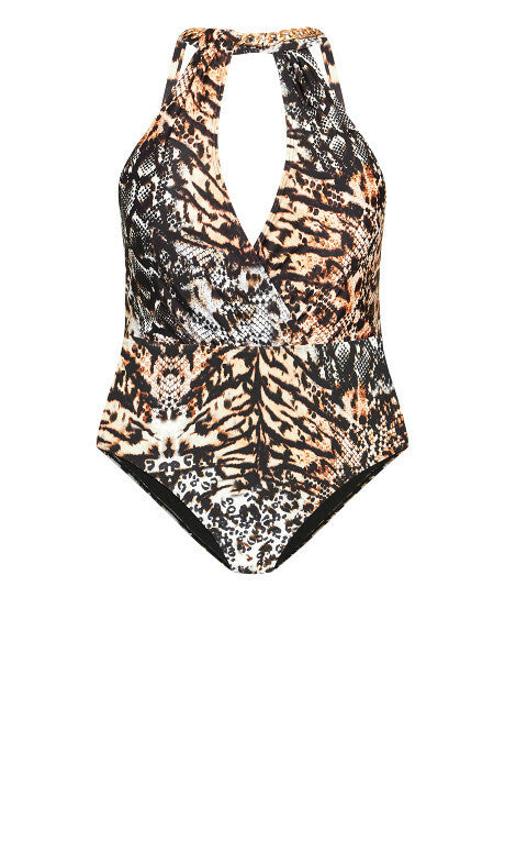CITY CHIC Animal Print Swimwear / Bathers / 1 pce- sizes M, L, XL -RRP $119.95