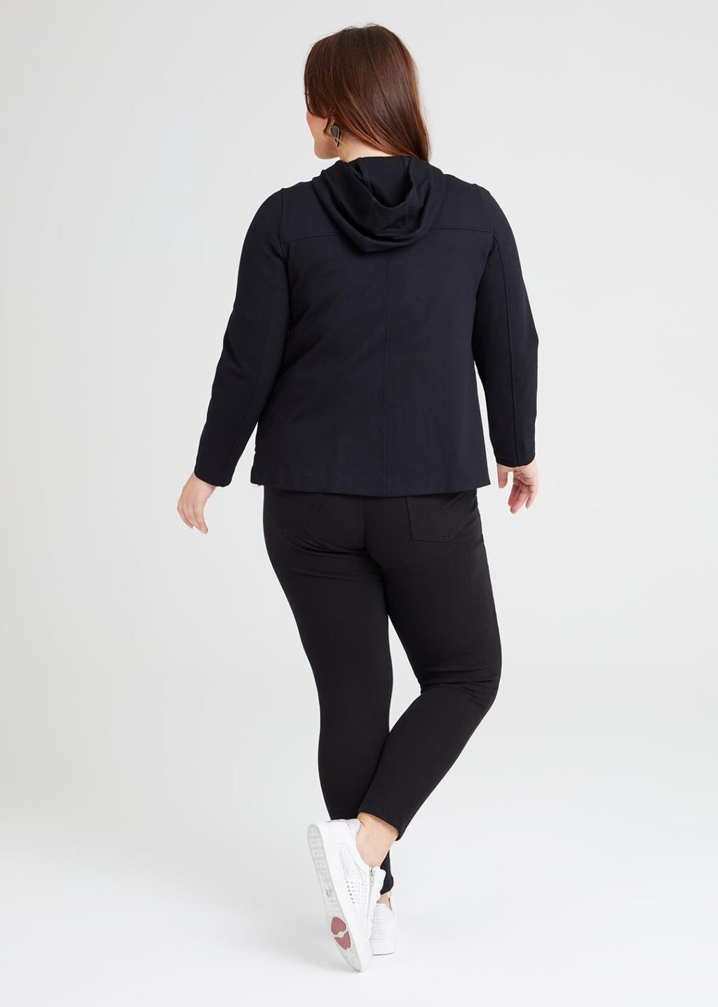 TAKING SHAPE Ponte Hooded Duffle Jacket - size 16-18 (S) - RRP $189.95