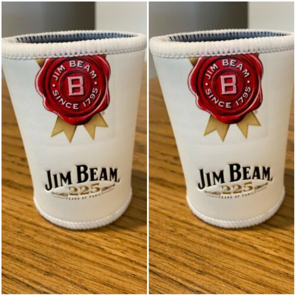 JIM BEAM Stubby Holders / Stubbie Holders x 2 - Brand New