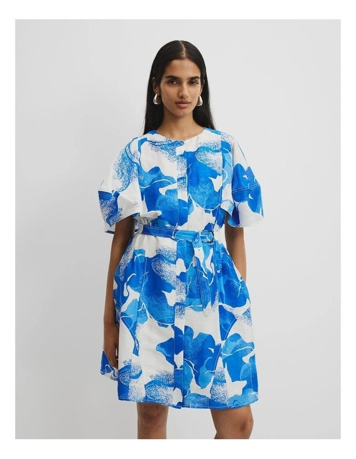 COUNTRY ROAD Print Organza Mini Dress - sizes 10 & 12 - RRP  $249