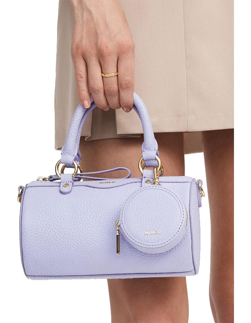 MIMCO Jett Cylinder Crossbody Bag - Lavender - RRP $349.00 - 100% Genuine