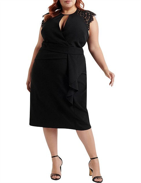 FOREVER NEW Pippa Curve Midi Dress - sizes 16 & 22 - RRP $149.99