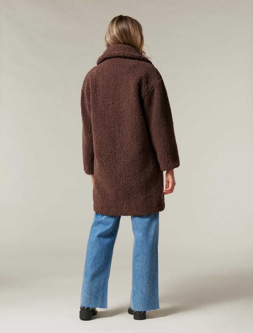 FOREVER NEW Bella Petite Borg Teddy Coat - sizes 12 & 14 - RRP $169.99