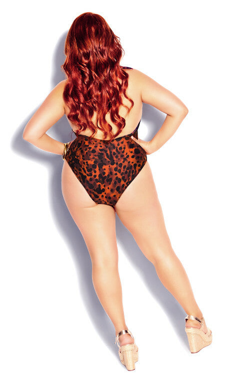 CITY CHIC Leopard Swimwear / Bathers / 1 pce - sizes M, L, XL - RRP $119.95