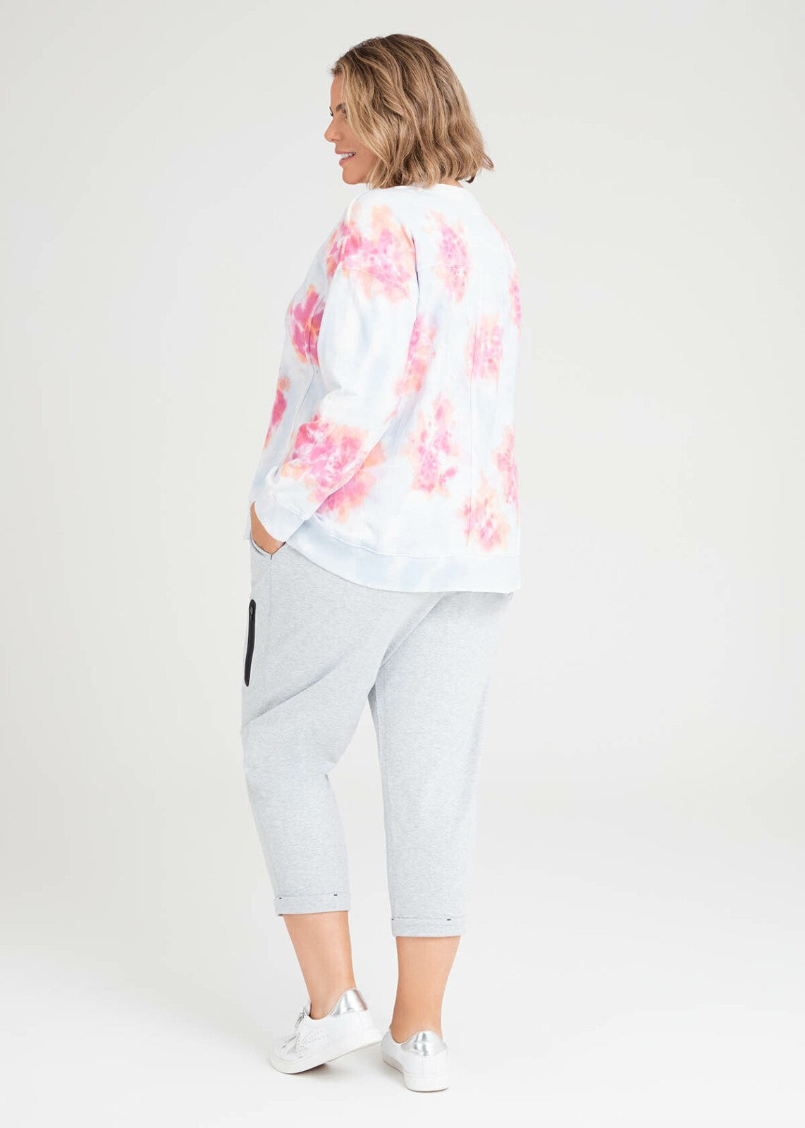 TAKING SHAPE Organic Tie Dye Active Sweat -size S (16/18) & M (18/20)-RRP$129.95