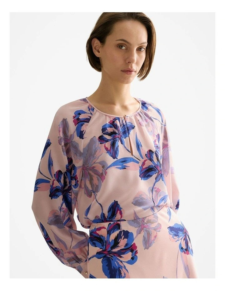 COUNTRY ROAD Trenery Silk Floral  Midi Skirt - sizes 10/12/14 - RRP $299