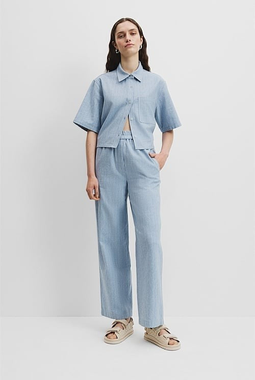 COUNTRY ROAD Pull-On Denim Pants - size 16 - RRP $199.00