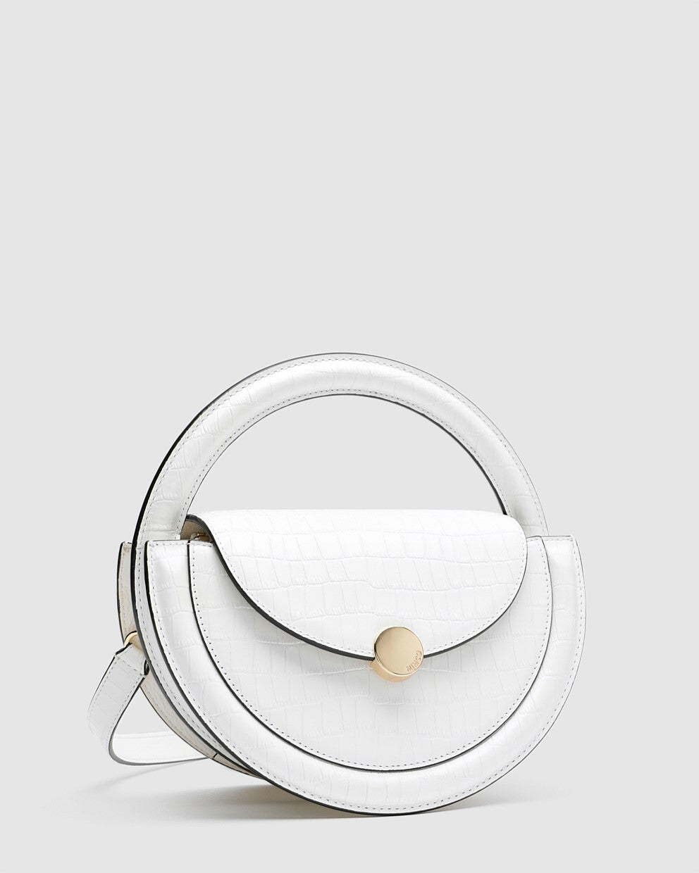 MIMCO Mod Circle Crossbody Bag - White - RRP $499.00 - 100% Genuine