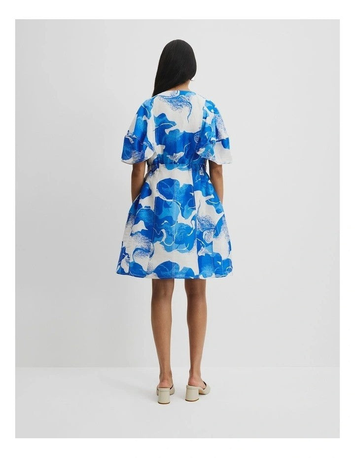 COUNTRY ROAD Print Organza Mini Dress - sizes 10 & 12 - RRP  $249