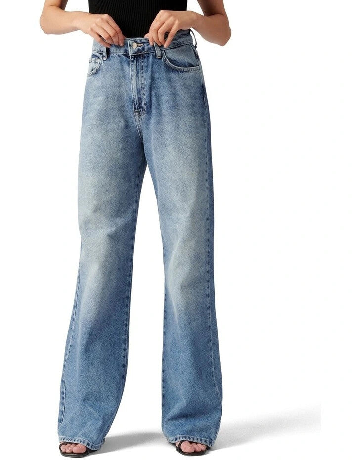 FOREVER NEW Anna High Rise 90s Straight Jeans - size 12 & 14 - RRP $89.99