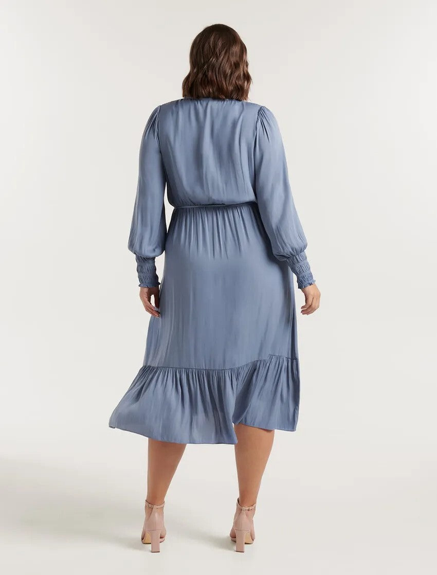 New with Tags FOREVER NEW Alison Curve Satin Midi Dress - size 20 - RRP $139.99