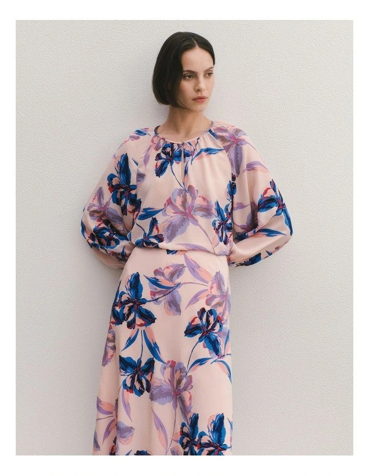 COUNTRY ROAD Trenery Silk Floral  Raglan Blouse - sizes 10/12/14 - RRP $249