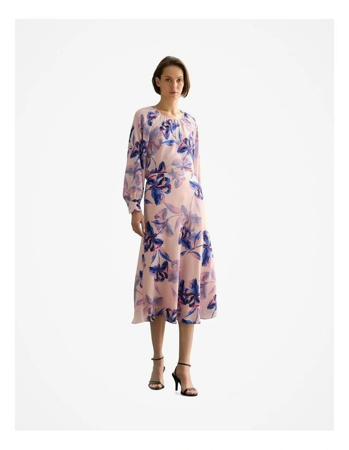 COUNTRY ROAD Trenery Silk Floral  Midi Skirt - sizes 10/12/14 - RRP $299