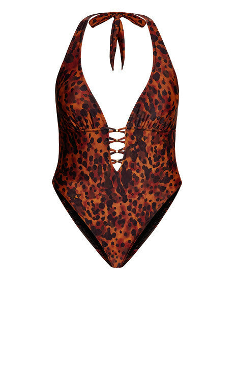 CITY CHIC Leopard Swimwear / Bathers / 1 pce - sizes M, L, XL - RRP $119.95