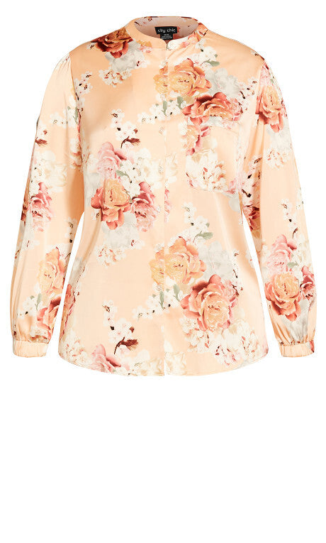 CITY CHIC Flora Satin PJ Set - sizes 16 & 20 - RRP $ 99.99