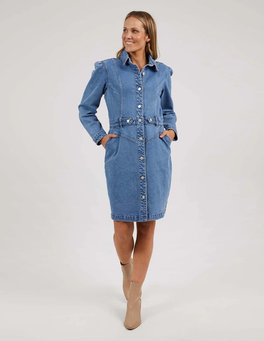 FOXWOOD Charlotte Denim Dress - sizes 12/14/16 - RRP  $149.95