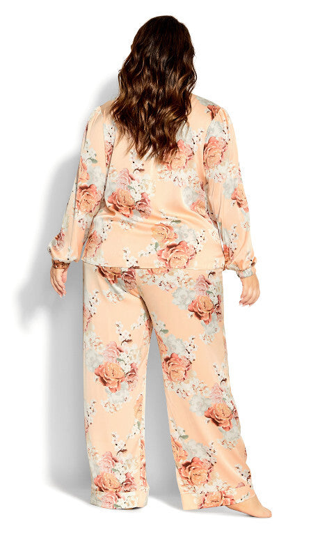 CITY CHIC Flora Satin PJ Set - sizes 16 & 20 - RRP $ 99.99