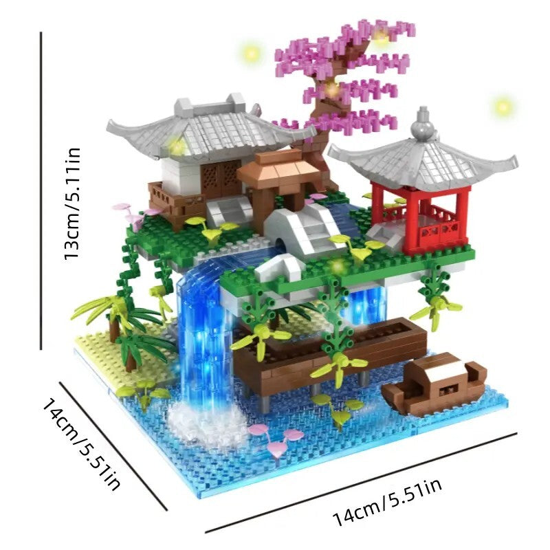 PEACH BLOSSOM POND Building Blocks Set  - 9500 pieces