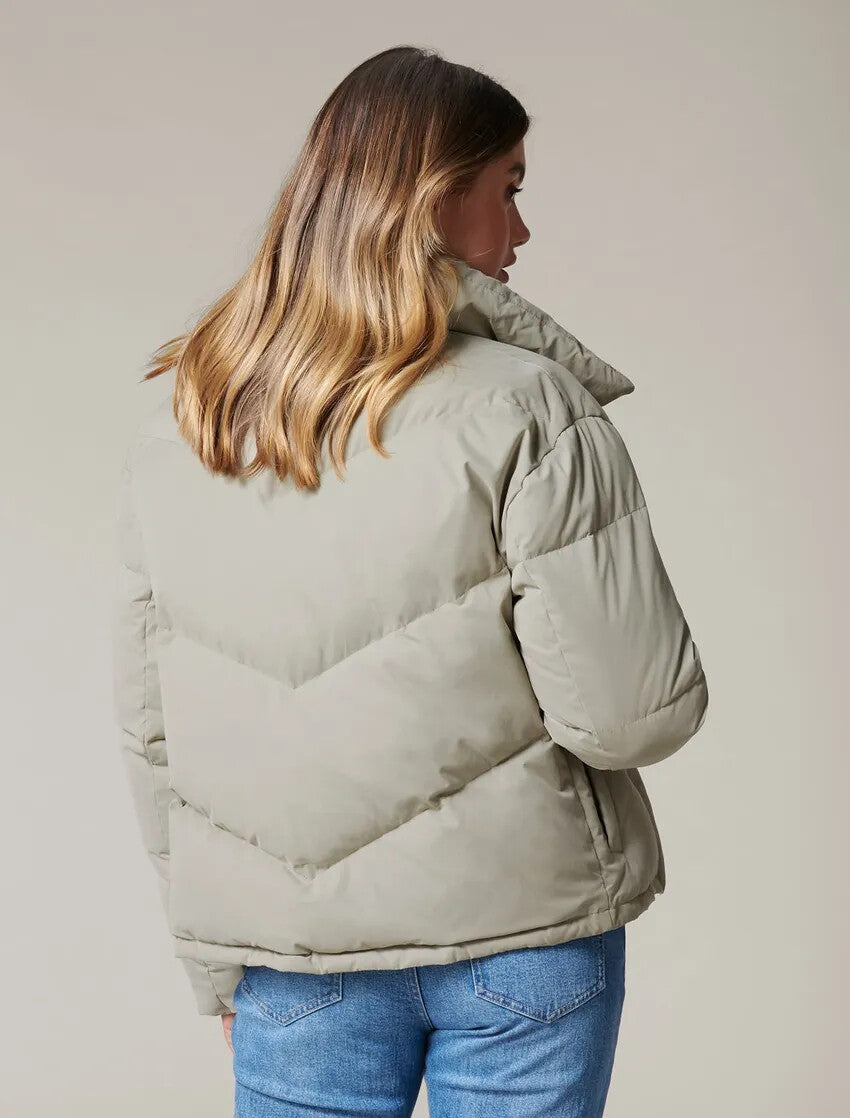 FOREVER NEW Jenny Cropped Puffa Jacket - Sage -sizes 12 / 14 / 16 - RRP  $159.99