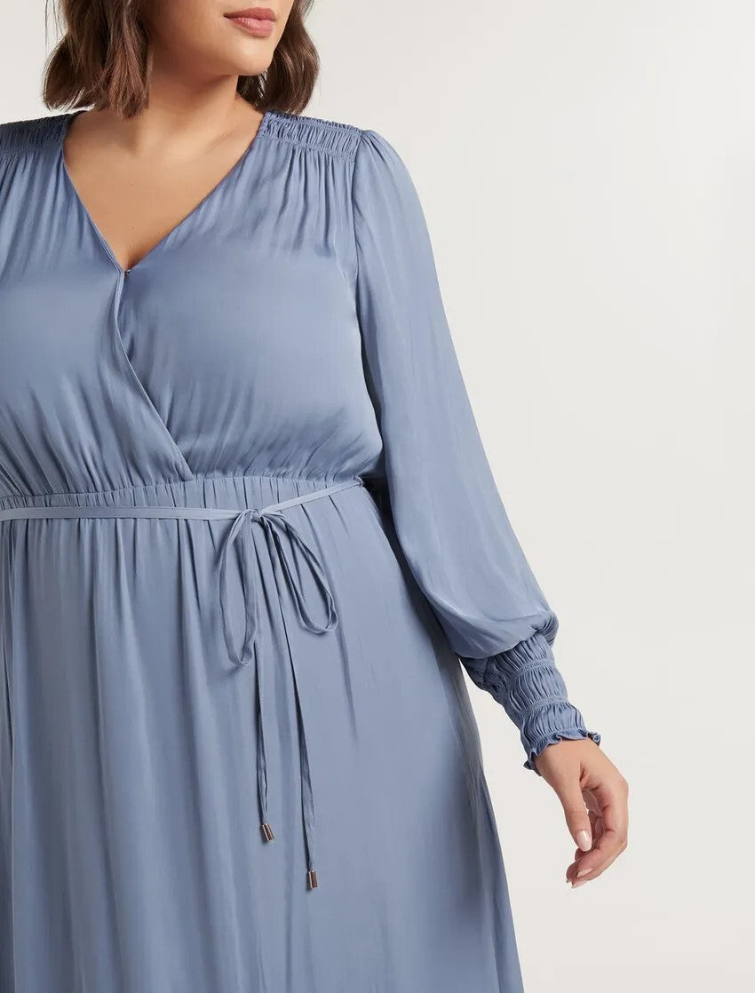 New with Tags FOREVER NEW Alison Curve Satin Midi Dress - size 20 - RRP $139.99