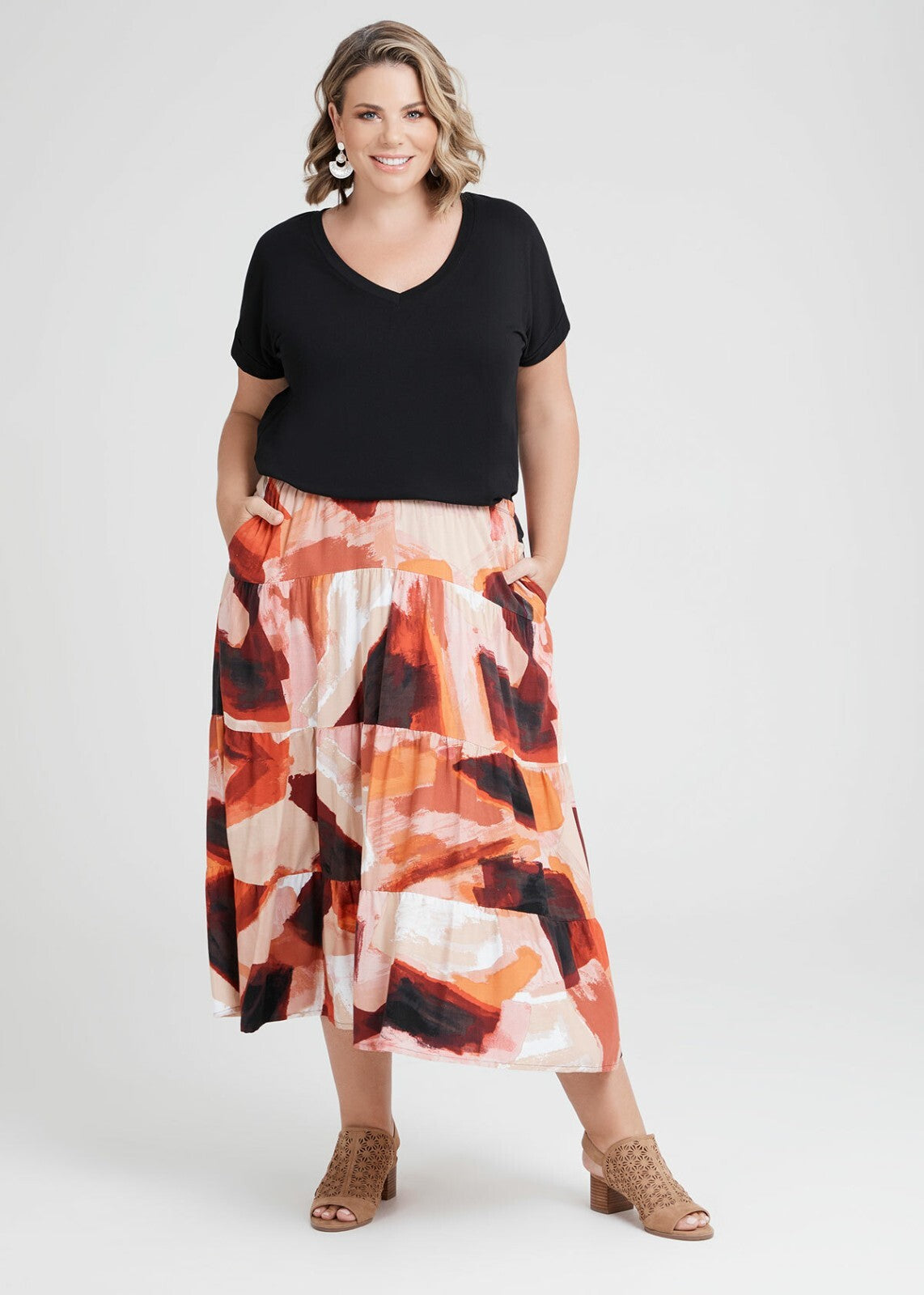 TAKING SHAPE Natural Coast Drift Skirt - size 18 - RRP $129.95