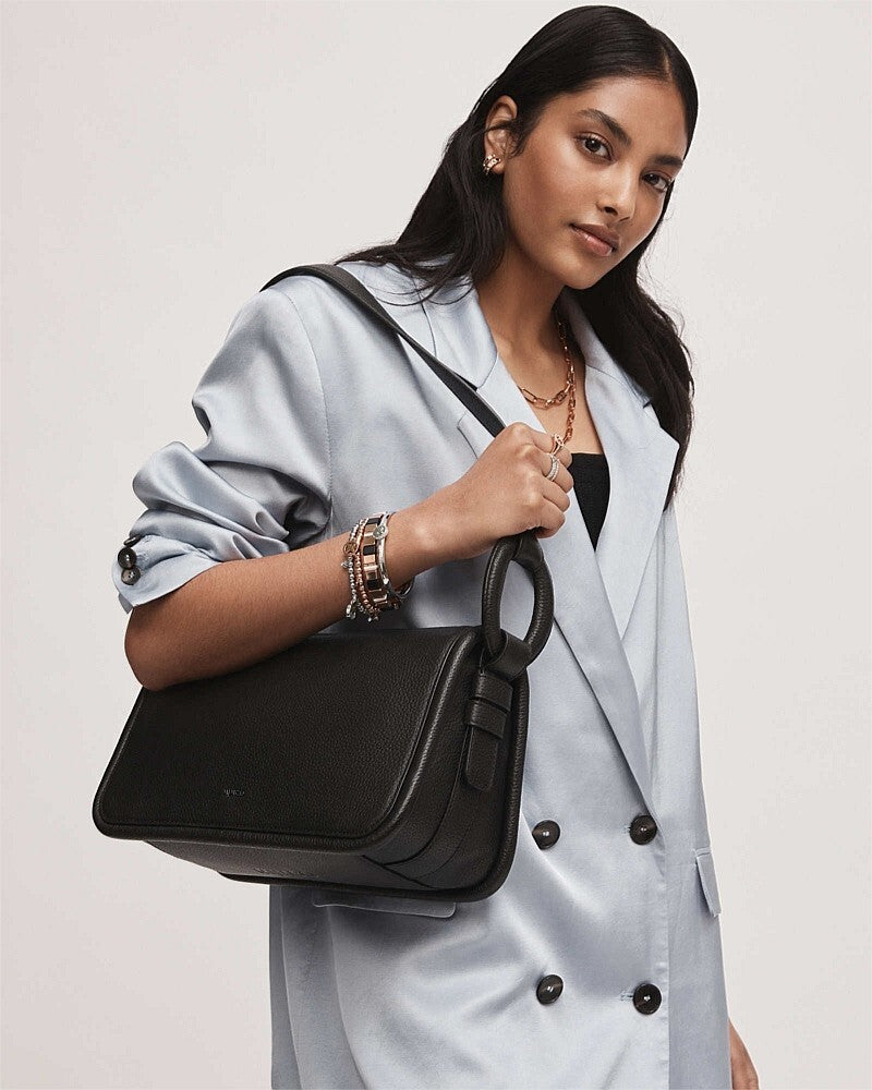 MIMCO Contort Large Shoulder Bag - Black - RRP $450.00 - 100% Genuine