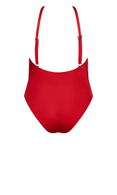 CITY CHIC Paloma Red Swimwear / Bathers / 1 pce- sizes M, L, XL -RRP $119.95