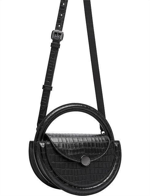MIMCO Mod Circle Crossbody Bag - Black - RRP $499.00 - 100% Genuine