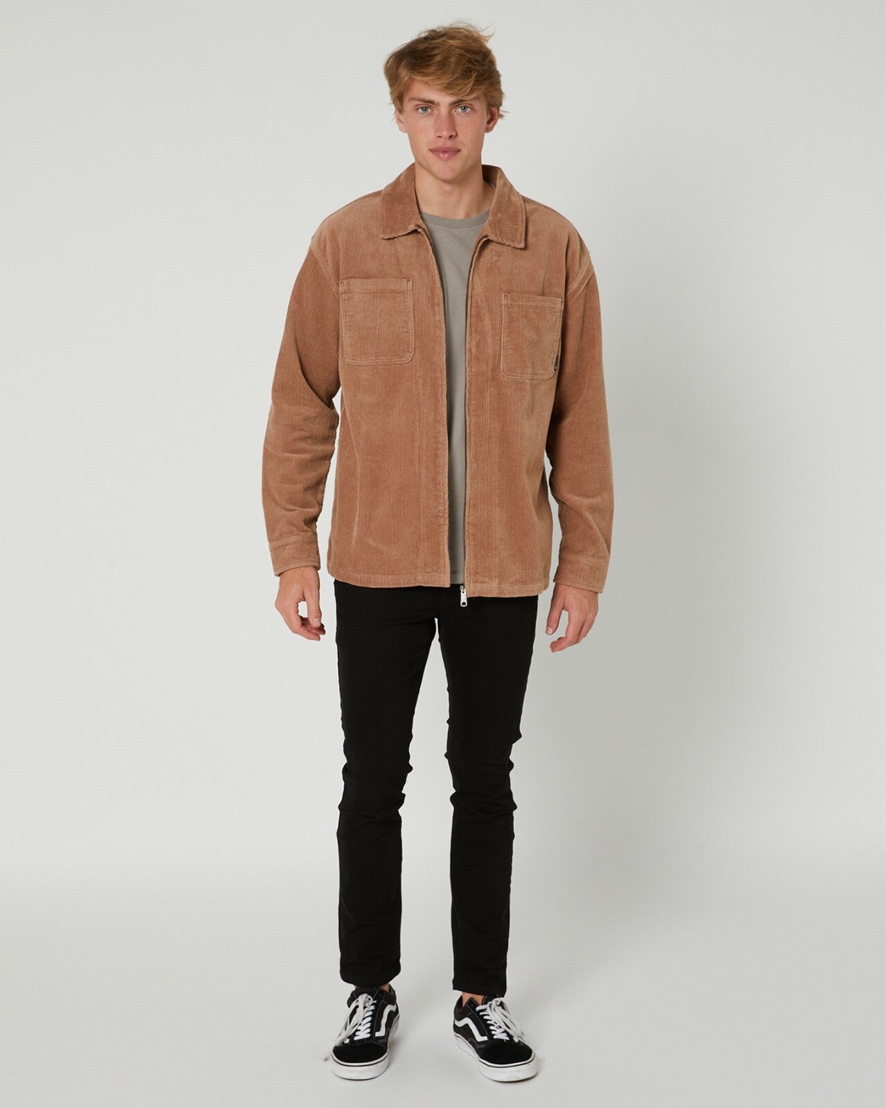 RUSTY Coup Cord Mens LS Overshirt - sizes M & XL & XXL - RRP $99.99