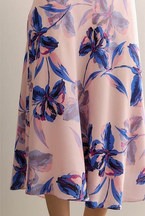 COUNTRY ROAD Trenery Silk Floral  Midi Skirt - sizes 10/12/14 - RRP $299