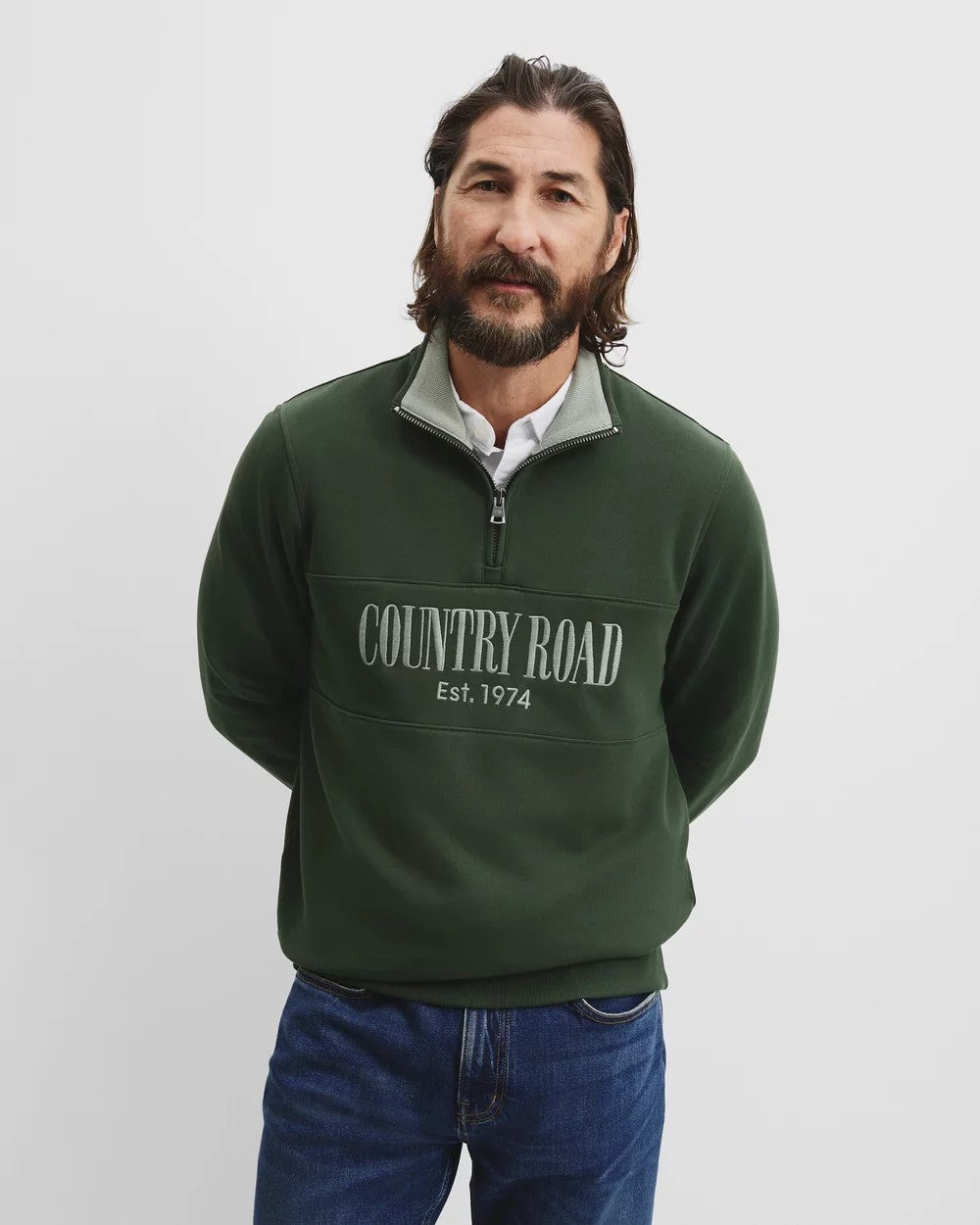 COUNTRY ROAD 1/2 Zip Heritage Sweat - Jumper - Windcheater - sz XXXL - RRP  $149
