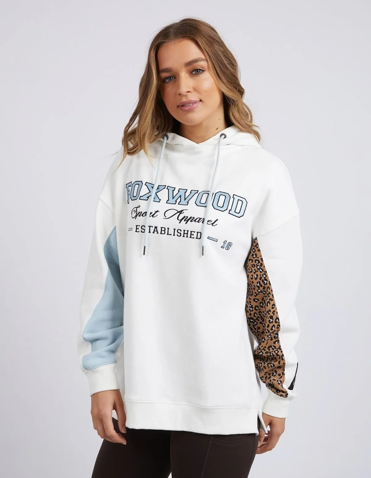 FOXWOOD Established Hoodie - Vintage White - size 8 - RRP  $99.95