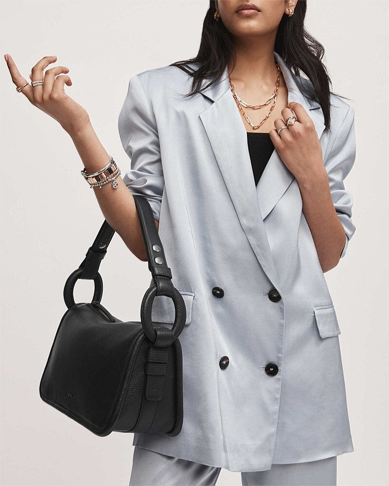 MIMCO Contort Large Shoulder Bag - Black - RRP $450.00 - 100% Genuine