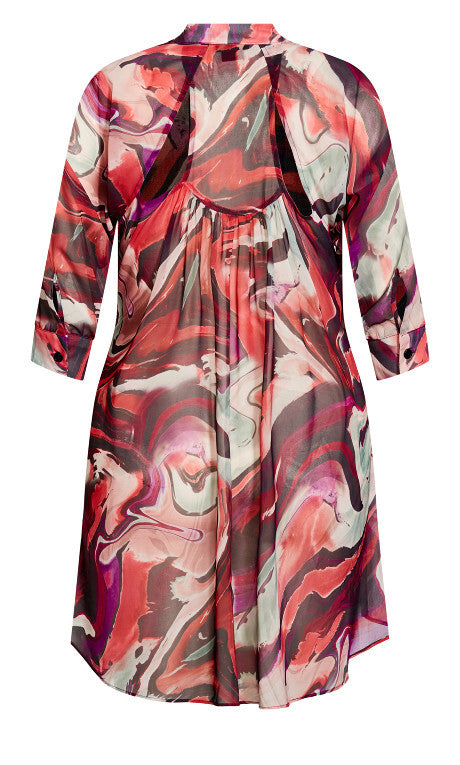 CITY CHIC Lyla Shirt - Berry - sizes 16 / 18 / 20 - RRP $149.99