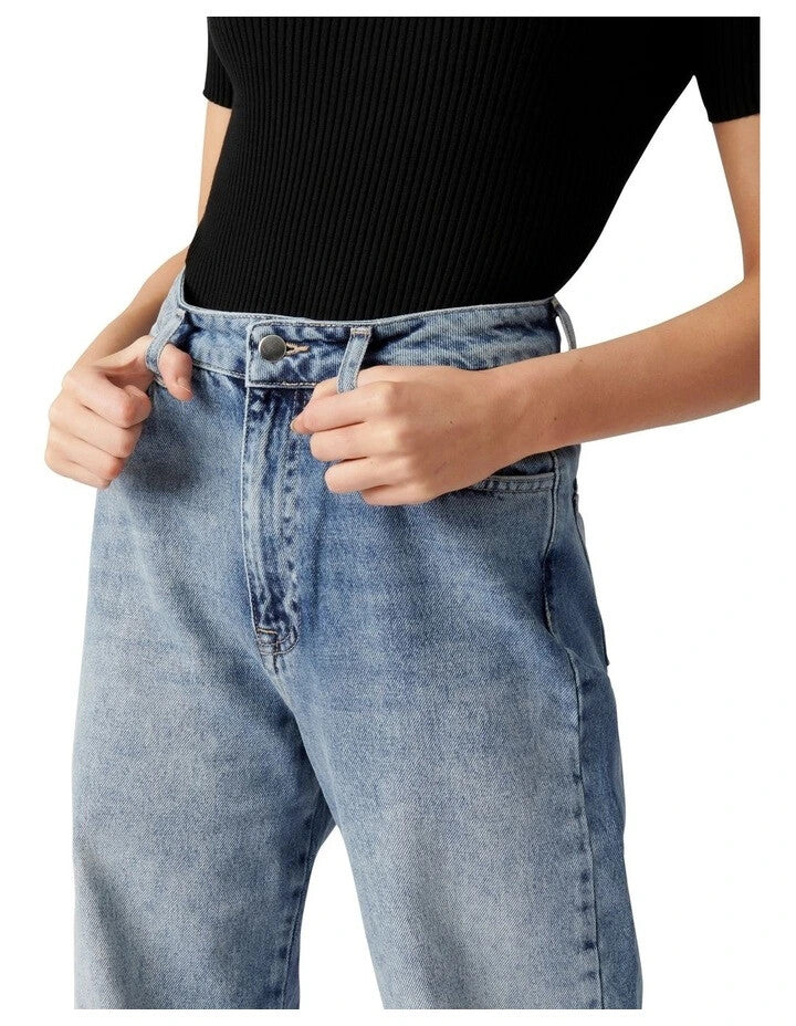 FOREVER NEW Anna High Rise 90s Straight Jeans - size 12 & 14 - RRP $89.99