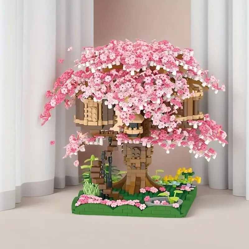 CHERRY BLOSSOM Bonsai Tree Building Kit Blocks- 2008 pieces