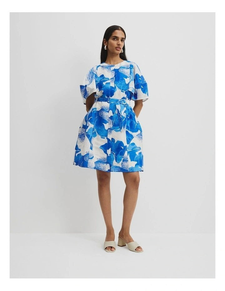 COUNTRY ROAD Print Organza Mini Dress - sizes 10 & 12 - RRP  $249